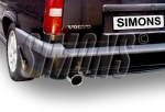 Simons 2,5 Zoll Edelstahl Sport Auspuffanlage für Volvo  850 Turbo Limousine/Kombi (nicht Diesel) Bj.94-96 S70/V70 Turbo (nicht Diesel) Bj.97-99 Endrohr 1x100mm