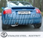 Preview: Simons 2,5 Zoll Edelstahl Sport Auspuffanlage für Audi TT (8N) Coupe 1.8T 180PS Bj.98-6/06 Endrohr 1x100mm