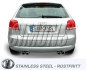 Preview: Simons 3 Zoll Duplex Edelstahl Sport Auspuffanlage für Audi A3 (8P) 2WD 1,4TFSi/2,0TFSi ab Bj. 04- Endrohr 4x80mm