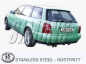 Preview: Simons 2,5 Zoll Edelstahl Sport Auspuffanlage für Audi A4 (B5) Quattro Limousine/Avant Motor 2,4/2,6/2,8/2,5TDi Bj.94-00 Endrohr 2x80mm