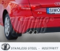 Preview: Simons 2,75 Zoll Edelstahl Sport Auspuffanlage für Audi A4 (B8) Limousine/Avant 2WD + Quattro Motor 2,0TDi ab Bj.08-11 Endrohr 2x80mm