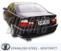 Preview: Simons 2,5 Zoll Edelstahl Sport Endschalldämpfer für BMW 316i/318i E46 Limousine/Coupe/Touring  Bj.98-05 Endrohr 2x70mm