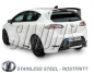 Preview: Simons 3 Zoll Duplex Edelstahl Sport Auspuffanlage für Seat Leon 2,0TFSi/TSi / Leon 2,0TFSi/TSi Cupra/Cupra R ab Bj.05- Endrohr 4x80mm