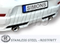 Preview: Simons Duplex 2,5 Zoll Edelstahl Sport Auspuffanlage für Volvo C30 Turbo T5 Bj.2010 (Facelift) Endrohr 2x100mm