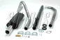 Preview: Simons aluminierte Stahl Sport Auspuffanlage für Volvo Amazon Bj.61-66 Endrohr 1x70/90mm