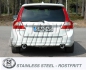 Preview: Simons Duplex 2,5 Zoll Edelstahl Sport Auspuffanlage für Volvo V70 III 4WD D5 ab Bj.08- Endrohr 2x100mm