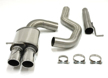 Simons 2,75 Zoll Edelstahl Sport Auspuffanlage für BMW 316D/318D/320D E90 Limousine/Coupe/Cabrio/Touring Bj. 05-12 Endrohr 2x80mm - Kopie