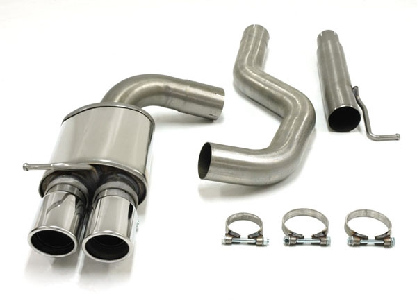 Simons 2,75 Zoll Edelstahl Sport Auspuffanlage für BMW 316D/318D/320D E90 Limousine/Coupe/Cabrio/Touring Bj. 05-12 Endrohr 2x80mm - Kopie