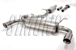 Simons 2,5 Zoll Duplex Edelstahl Sport Auspuffanlage für Mazda MX-5 (Miata) Typ NB 1,6/1,8 Bj.98-05 Endrohr 2x100mm