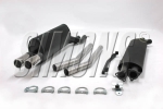 Simons aluminierte Stahl Sport Auspuffanlage für BMW E28 628CSi Bj.11/81-4/82 Endrohr 2x70mm
