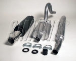 Simons aluminierte Stahl Sport Auspuffanlage für Opel Ascona/Manta B (nicht CC) 1x80mm