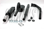 Simons aluminierte Stahl Sport Auspuffanlage für Opel Ascona/Manta B (nicht CC) 1x80mm