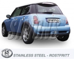Simons 2,5 Zoll Edelstahl Sport Auspuffanlage für Mini Cooper S ab Bj.01- Endrohr 2x80mm