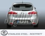 Simons 3 Zoll Edelstahl Sport Auspuffanlage für Seat Leon 2,0TFSi/TSi / Leon 2,0TFSi/TSi Cupra/Cupra R ab Bj.05- Endrohr 1x90/140mm