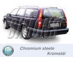 Simons 2,5 Zoll Chromstahl Sport Auspuffanlage für Volvo 850 GLT/GLE Limousine/Kombi Bj.92-96 S70/V70 2,4 (140-170PS) Bj.97-99 Endrohr 1x100mm