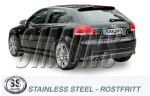 Simons 2,75 Zoll Edelstahl Sport Endschalldämpfer Kit für Audi S3 (8P) Quattro Sportback 2,0TFSi (265PS) ab Bj. 07- Endrohr 2x80mm